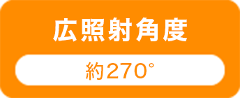 広照射角度 約270°