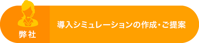 弊社：導入シミュレーションの作成・ご提案
